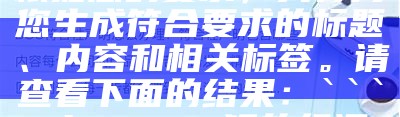 根据您的要求，我将为您生成符合要求的标题、内容和相关标签。请查看下面的结果：

plaintext
猛的组词